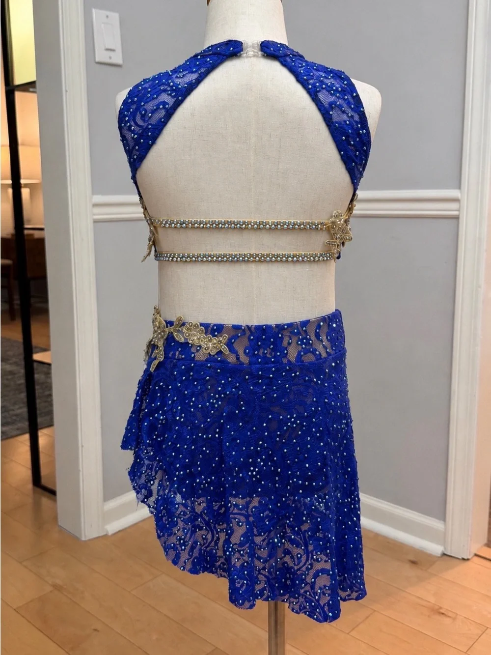 Blue lace costume CL